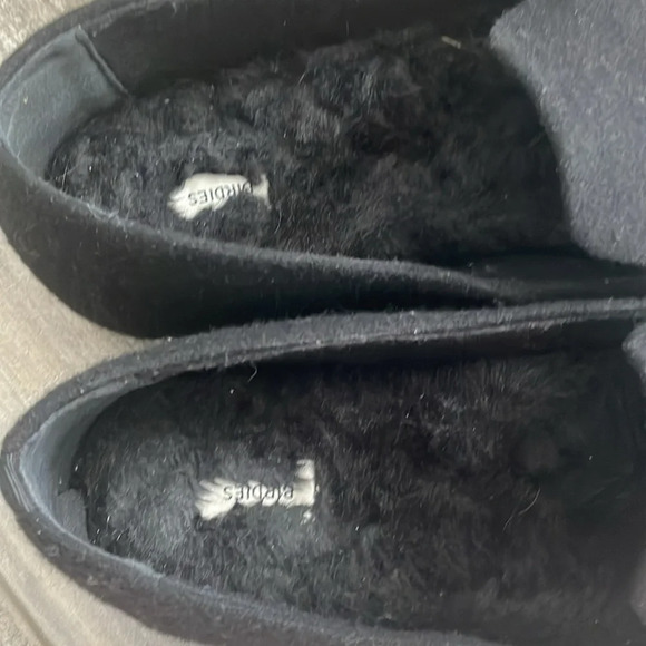 Birdies Felted Wool Lined Ballet Flats House Shoes Slippers Black size 9 - Picture 4 of 6